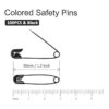 Qjaiune 100 pines de seguridad de 1.181 in 1.2 pulgadas