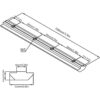 Rrina 8 conectores de línea recta de perfil de aluminio de_2