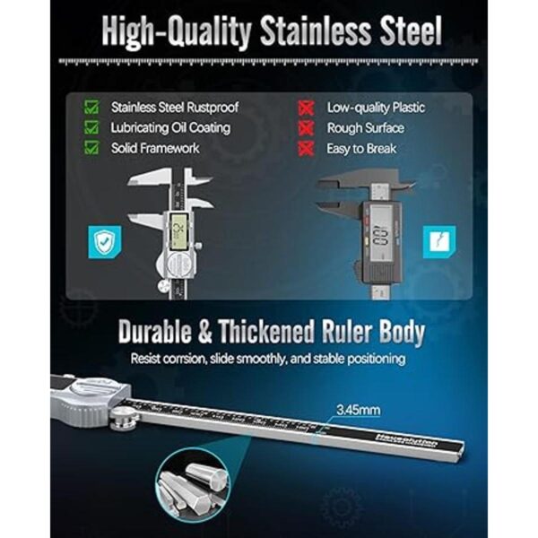 Housolution Calibrador digital ABS Calibre de escala_6