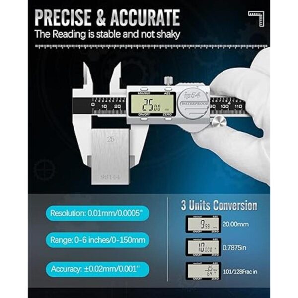 Housolution Calibrador digital ABS Calibre de escala_3