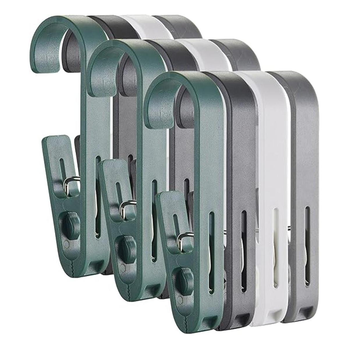 KooNiosio Clips de gancho multiusos 12 pines de ropa