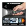 LED XHP50.2 Flashlight Bright 8000 Lumens Tactical