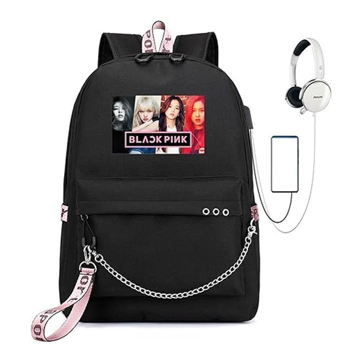 Kpop Mochila Lisa Rose JISOO Jennie Color Photo Computer