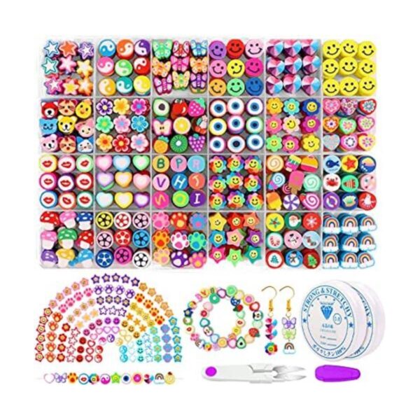 JOICEE 480PCS Fruit Flower Polymer Clay Beads 24 Style_1