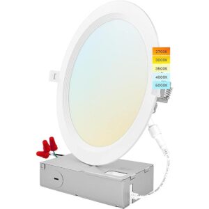 Luxrite Iluminación empotrable LED ultra fina de 8_1