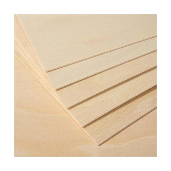 DAJAVE Paquete de 25 hojas de madera de tilo de 8 x 12 x