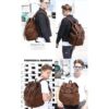 Mochila de lona unisex vintage casual mochila de 17_6