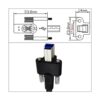 ChenYang CY USB 3.0 Tipo B macho a tipo B hembra cable de