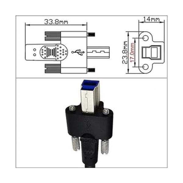 ChenYang CY USB 3.0 Tipo B macho a tipo B hembra cable de