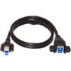 ChenYang CY USB 3.0 Tipo B macho a tipo B hembra cable de