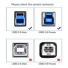 ChenYang CY USB 3.0 Tipo B macho a tipo B hembra cable de