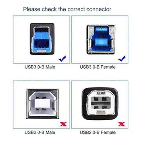 ChenYang CY USB 3.0 Tipo B macho a tipo B hembra cable de