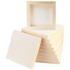 FSWCCK 10 tableros de madera de 6 x 6 pulgadas lona de