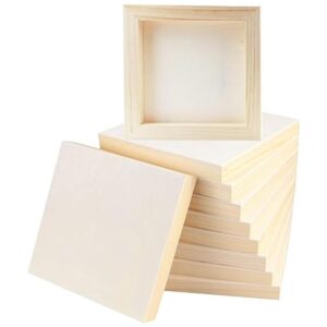 FSWCCK 10 tableros de madera de 6 x 6 pulgadas lona de