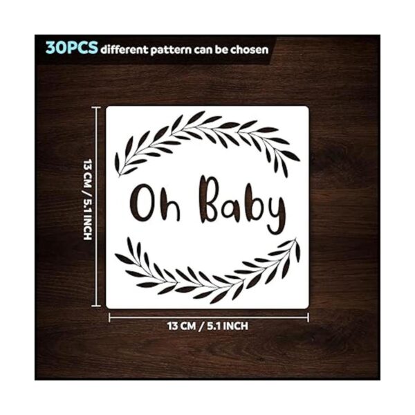 Paquete de 30 plantillas de baby shower bonitas