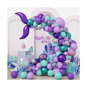 HOLICOLOR Kit de guirnalda de globos de sirena con globos_1