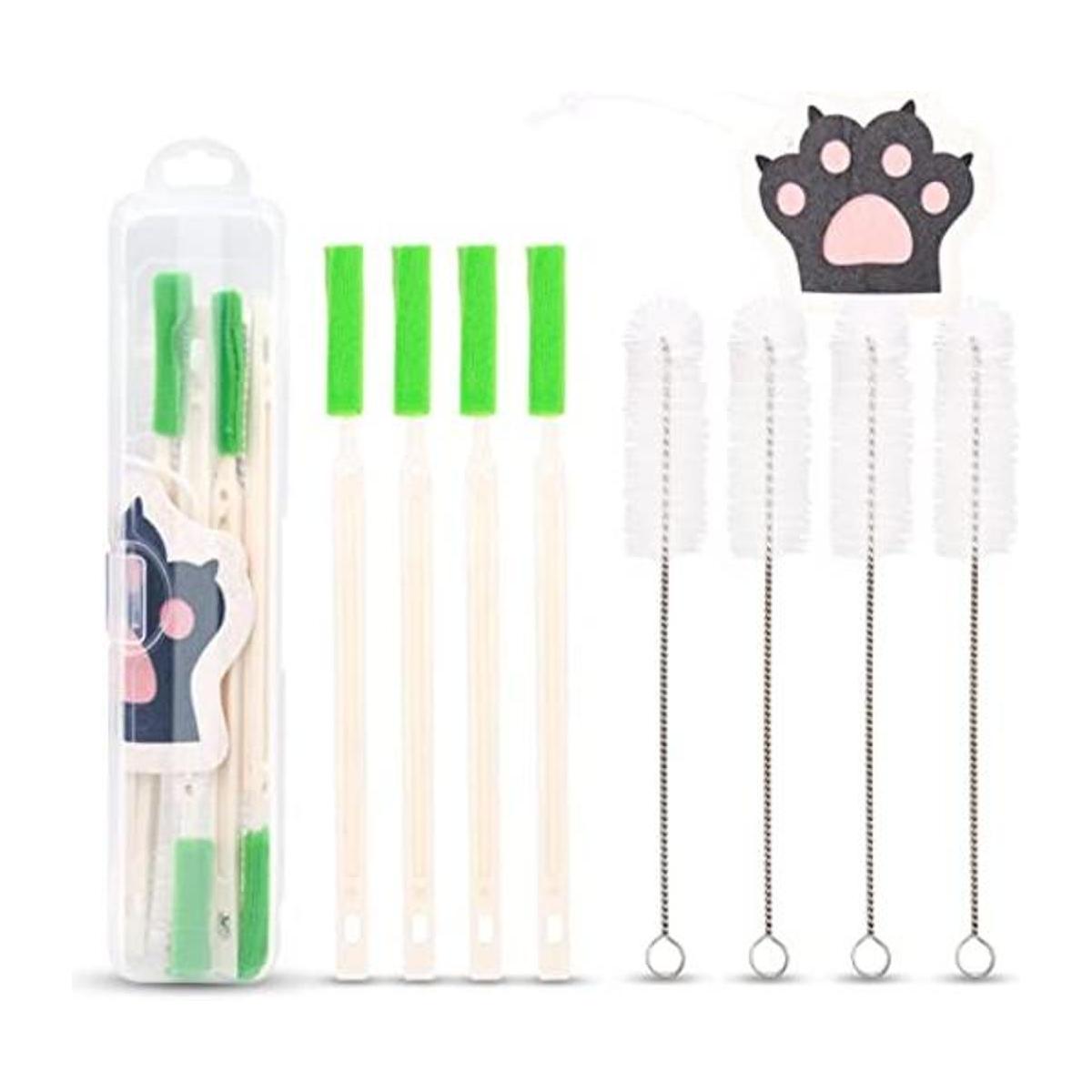 Kit de limpieza para fuente de agua para gatos cepillo de