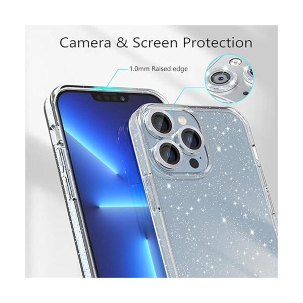 Jasmeas Diseño para iPhone 13 Pro Max con purpurina_5