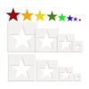 HADDIY Plantillas de estrellas para pintar sobre madera