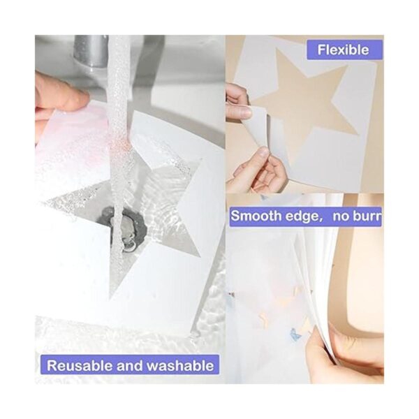 HADDIY Plantillas de estrellas para pintar sobre madera