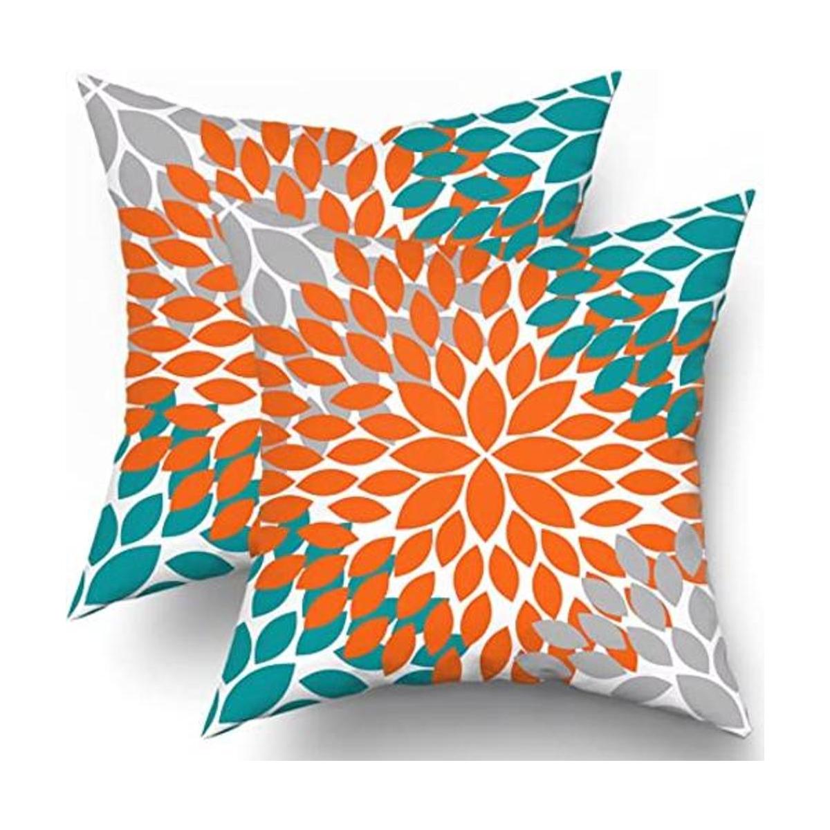 Juego de 2 fundas de almohada decorativas de algodón