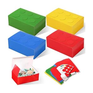 Leinuosen 24 cajas de recuerdos de fiesta con bloques de_1