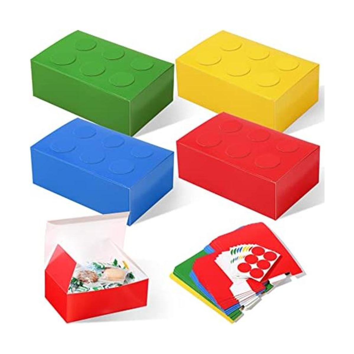 Leinuosen 24 cajas de recuerdos de fiesta con bloques de