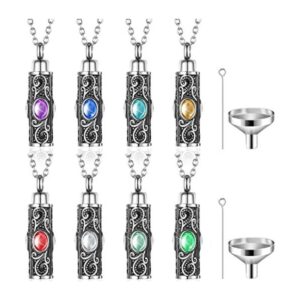 Collar de urna cilíndrica de 8 piezas para cenizas con_1