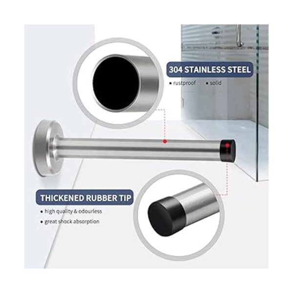 Door Stops Long Door Stopper 6 Inch Wall Mount Modern