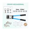 Gazoe Herramienta de crimpado de lengeta de cable de_4