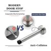 Door Stops Long Door Stopper 6 Inch Wall Mount Modern