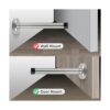 Door Stops Long Door Stopper 6 Inch Wall Mount Modern