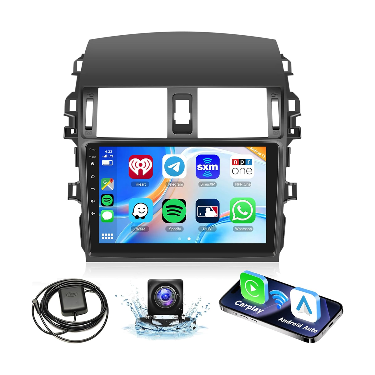 Rimoody Estéreo para automóvil Apple Carplay para Toyota