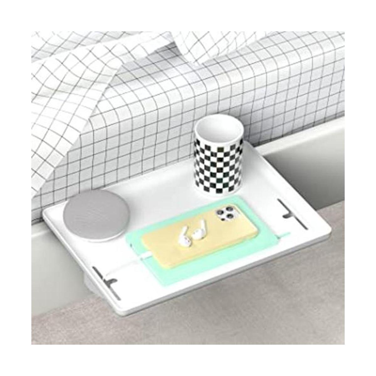 BedShelfie CableCatch Estante de mesita de noche y