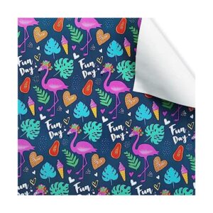 Geluode Aloha Papel de regalo de flamenco para todas las