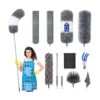 Kit de plumero de microfibra 11 piezas plumero con_1