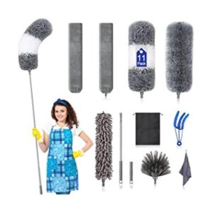 Kit de plumero de microfibra 11 piezas plumero con_1