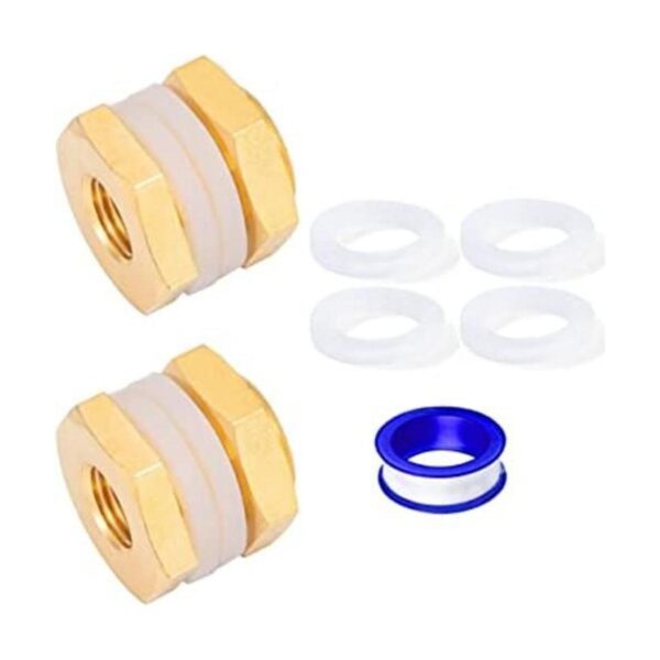 Breezliy Paquete de 2 conectores NPT hembra de 14