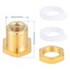 Breezliy Paquete de 2 conectores NPT hembra de 14