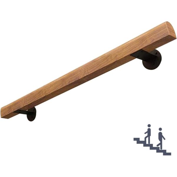 Pasamanos de madera para escaleras interiores barandilla_1