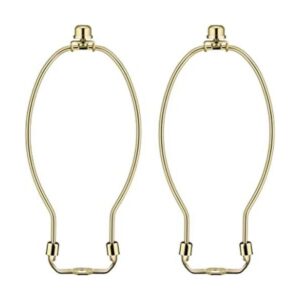 Juego de 2 soportes de arpa de latón de 9 pulgadas con