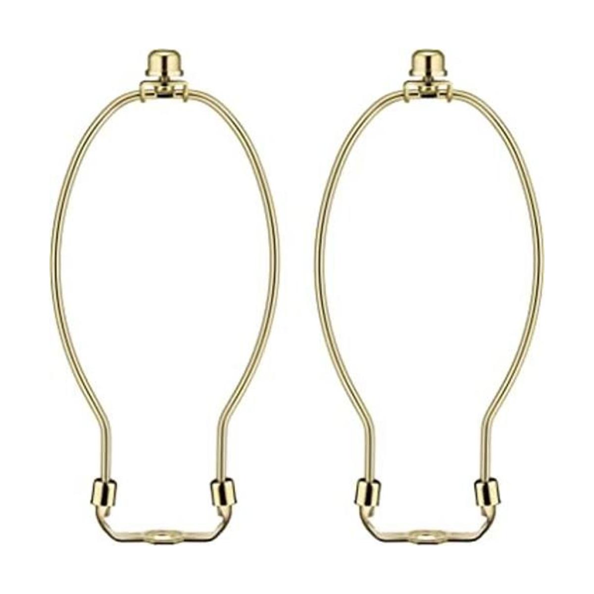 Juego de 2 soportes de arpa de latón de 9 pulgadas con