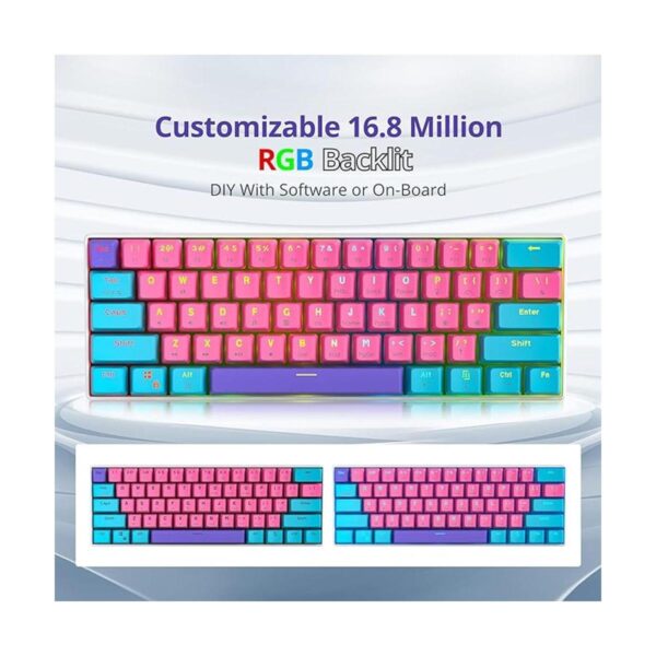 Fogruaden Teclado mecánico del 60 teclado para juegos_2