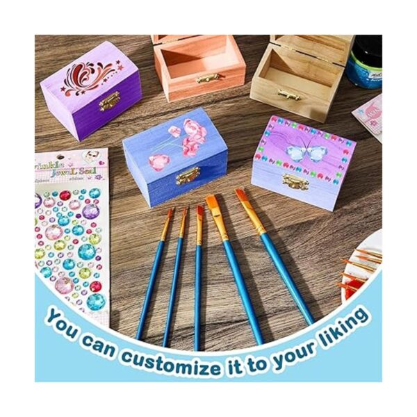 Leinuosen 15 cajas de madera pequeñas con tapas con