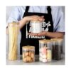 Glass Storage Jars Set of 5 Decorative Coffee Bar_2