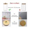 Glass Storage Jars Set of 5 Decorative Coffee Bar_4