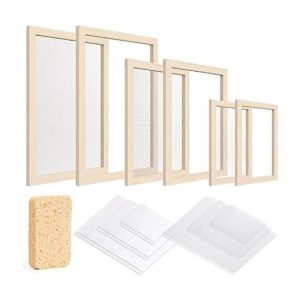 Caydo Juego de 3 marcos para hacer papel molde para hacer