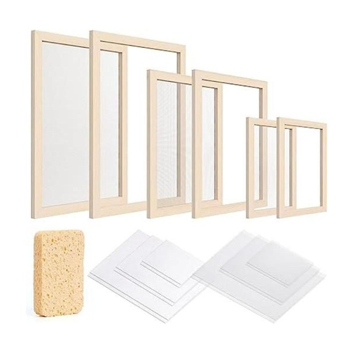 Caydo Juego de 3 marcos para hacer papel molde para hacer