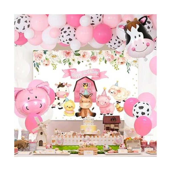 Decoraciones de cumpleaños con temática de granja de_4