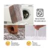 Bsmathom Juego de alfombras de baño de 4 piezas con
